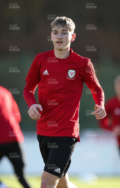 121118 - Wales Football Training Session - David Brooks of Wales during training session ahead of their Nations League match against Denmark