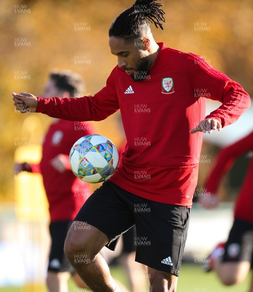 121118 - Wales Football Training Session - Ashley Williams of Wales during training session ahead of their Nations League match against Denmark