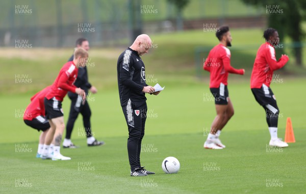 130622 - Wales Football Training Session - Wales manager Rob Page during training session ahead of the UEFA Nations League match against Netherlands