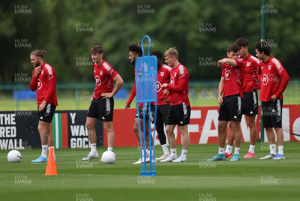 130622 - Wales Football Training Session - Wales players during training session ahead of the UEFA Nations League match against Netherlands