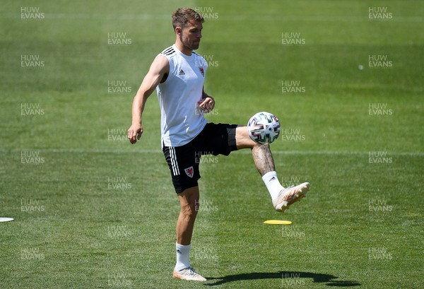 150621 - Wales Football Training - Aaron Ramsey during training