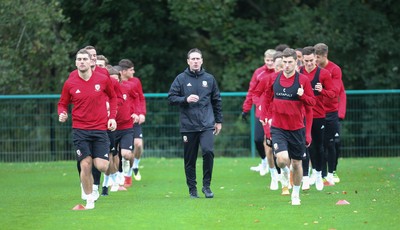 Wales Football Training 151018