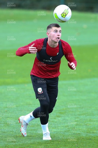 151018 - Wales Football Training - Wales' Ben Woodburn during training session ahead of Wales' Uefa Nations League match against the Republic of Ireland