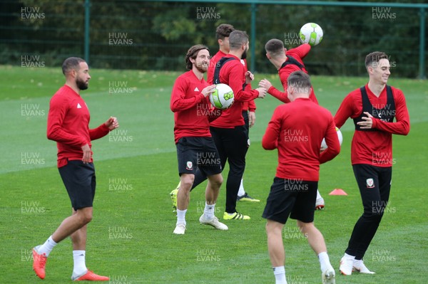 151018 - Wales Football Training - Wales' Joe Allen during training session ahead of Wales' Uefa Nations League match against the Republic of Ireland
