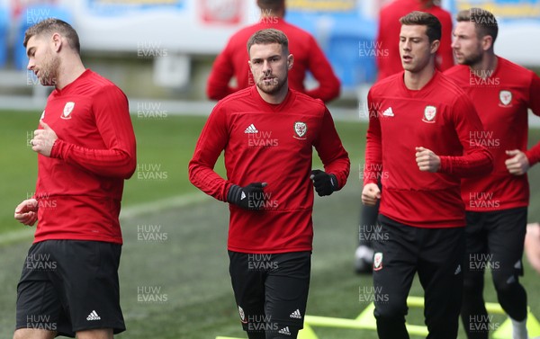 151118 - Wales Football Training - Aaron Ramsey during training