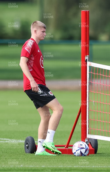 200922 - Wales Football training session -  Jordan James during training session ahead of their nations League matches against Belgium and Poland
