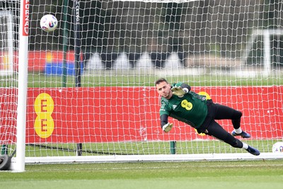 210325 - Wales Football Training - Danny Ward ahead of the 2026 World Cup Qualifier with Kazakhstan 