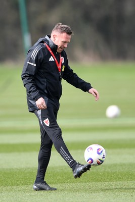 210325 - Wales Football Training - Wales Manager, Craig Bellamy ahead of the 2026 World Cup Qualifier with Kazakhstan 