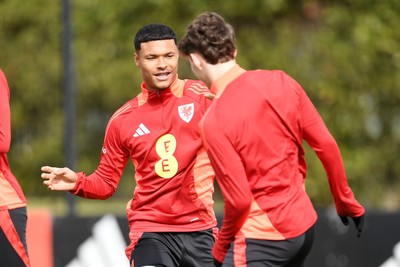 210325 - Wales Football Training - Kai Andrews ahead of the 2026 World Cup Qualifier with Kazakhstan 