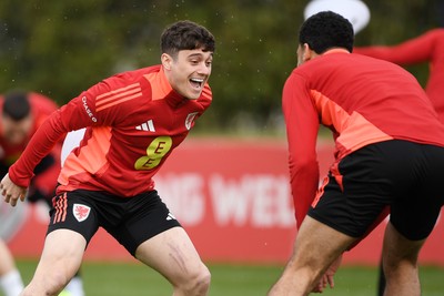 210325 - Wales Football Training - Daniel James ahead of the 2026 World Cup Qualifier with Kazakhstan 