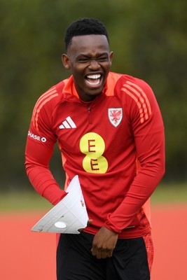 210325 - Wales Football Training - Rabbi Matondo ahead of the 2026 World Cup Qualifier with Kazakhstan 