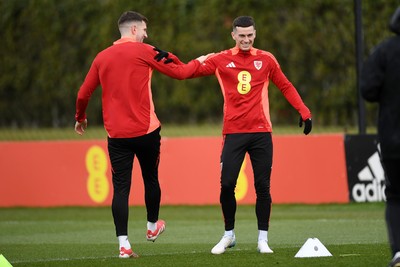 210325 - Wales Football Training - Tom Lawrence ahead of the 2026 World Cup Qualifier with Kazakhstan 