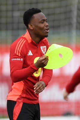 210325 - Wales Football Training - Rabbi Matondo ahead of the 2026 World Cup Qualifier with Kazakhstan 