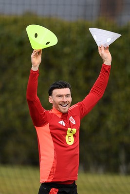 210325 - Wales Football Training - Kieffer Moore ahead of the 2026 World Cup Qualifier with Kazakhstan 