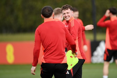 210325 - Wales Football Training - Nathan Broadhead ahead of the 2026 World Cup Qualifier with Kazakhstan 