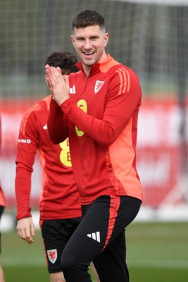 210325 - Wales Football Training - Chris Mepham ahead of the 2026 World Cup Qualifier with Kazakhstan 