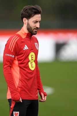 210325 - Wales Football Training - Josh Sheehan ahead of the 2026 World Cup Qualifier with Kazakhstan 