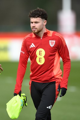 210325 - Wales Football Training - Neco Williams ahead of the 2026 World Cup Qualifier with Kazakhstan 