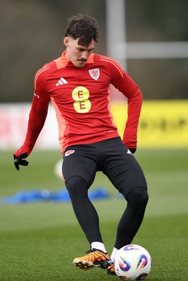 210325 - Wales Football Training - Connor Roberts ahead of the 2026 World Cup Qualifier with Kazakhstan 