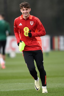 210325 - Wales Football Training - Lewis Koumas ahead of the 2026 World Cup Qualifier with Kazakhstan 