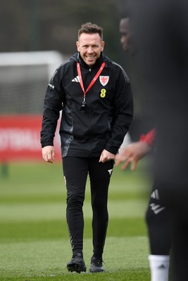 210325 - Wales Football Training - Wales Manager, Craig Bellamy ahead of the 2026 World Cup Qualifier with Kazakhstan 