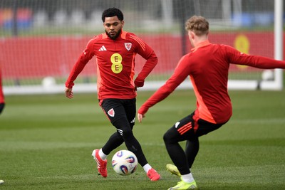 210325 - Wales Football Training - Jay Dasilva ahead of the 2026 World Cup Qualifier with Kazakhstan 