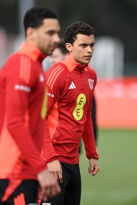 210325 - Wales Football Training - Brennan Johnson ahead of the 2026 World Cup Qualifier with Kazakhstan 