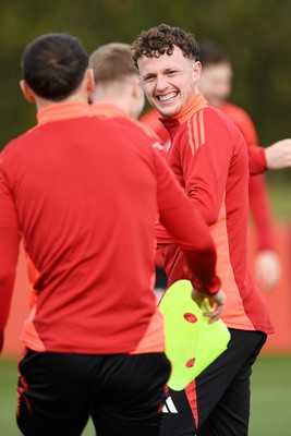 210325 - Wales Football Training - Nathan Broadhead ahead of the 2026 World Cup Qualifier with Kazakhstan 