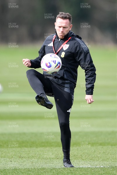 210325 - Wales Football Training - Wales Manager, Craig Bellamy ahead of the 2026 World Cup Qualifier with Kazakhstan 