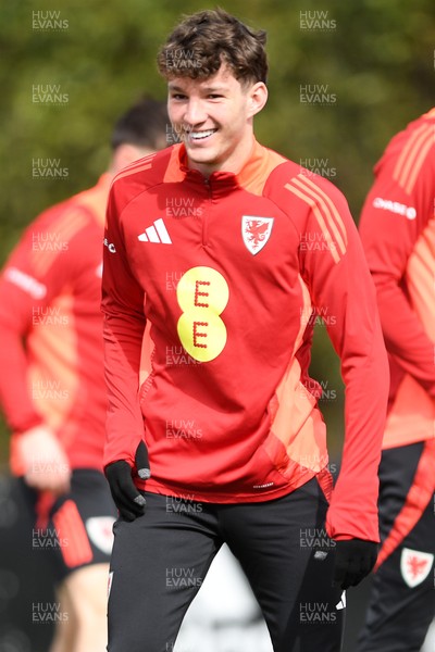 210325 - Wales Football Training - Lewis Koumas ahead of the 2026 World Cup Qualifier with Kazakhstan 