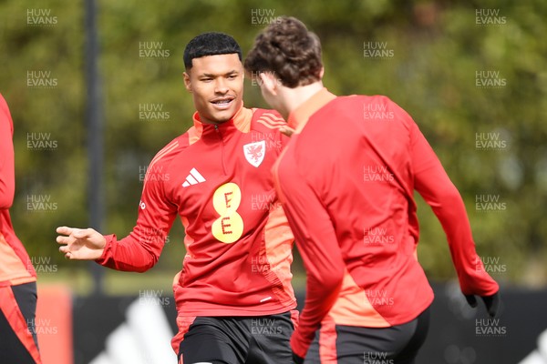 210325 - Wales Football Training - Kai Andrews ahead of the 2026 World Cup Qualifier with Kazakhstan 