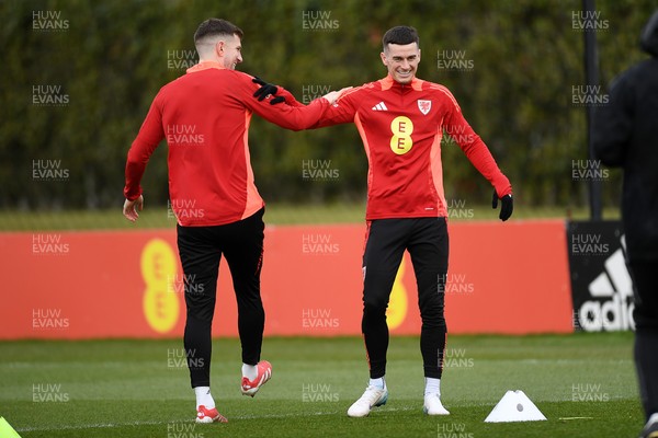 210325 - Wales Football Training - Tom Lawrence ahead of the 2026 World Cup Qualifier with Kazakhstan 