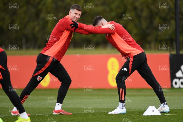 210325 - Wales Football Training - Chris Mepham ahead of the 2026 World Cup Qualifier with Kazakhstan 