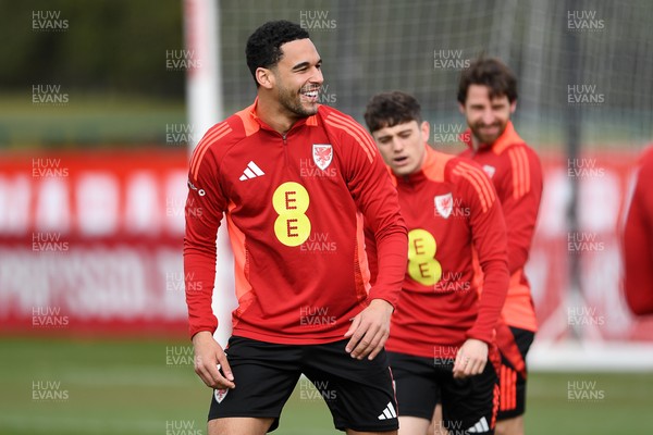 210325 - Wales Football Training - Ben Cabango ahead of the 2026 World Cup Qualifier with Kazakhstan 