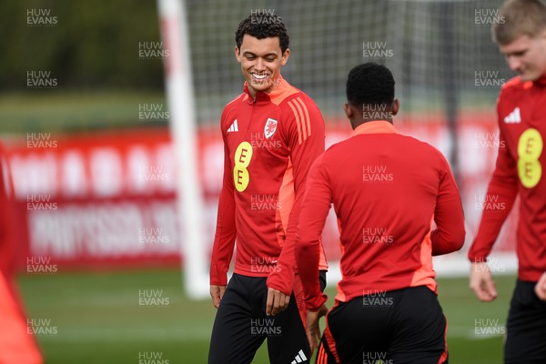 210325 - Wales Football Training - Brennan Johnson ahead of the 2026 World Cup Qualifier with Kazakhstan 