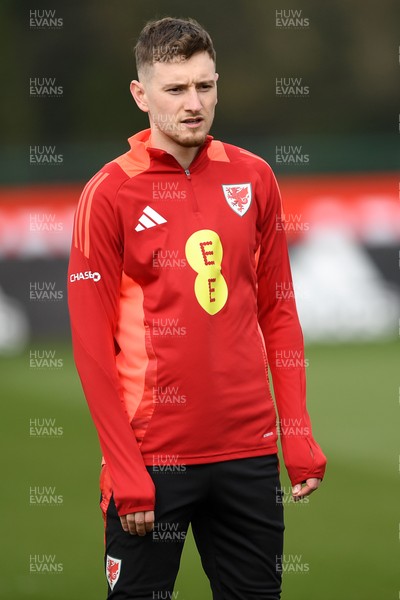 210325 - Wales Football Training - David Brooks ahead of the 2026 World Cup Qualifier with Kazakhstan 