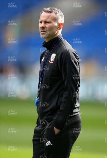 230319 - Wales Football Training - Manager Ryan Giggs during training
