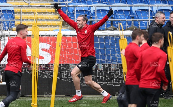 230319 - Wales Football Training - Gareth Bale during training