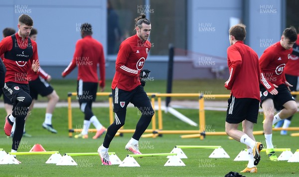 230321 - Wales Football Training - Gareth Bale during training