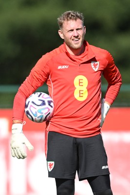 230926 - Wales Football Training - David Cornell during training ahead of their upcoming Nations League match against Portugal