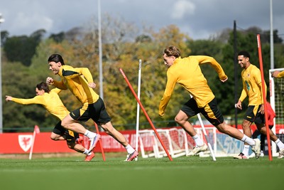 230926 - Wales Football Training - Wales during training ahead of their upcoming Nations League match against Portugal