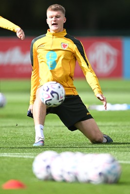 230926 - Wales Football Training - Jordan James during training ahead of their upcoming Nations League match against Portugal
