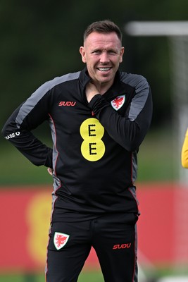 230926 - Wales Football Training - Wales Manager, Craig Bellamy during training ahead of their upcoming Nations League match against Portugal