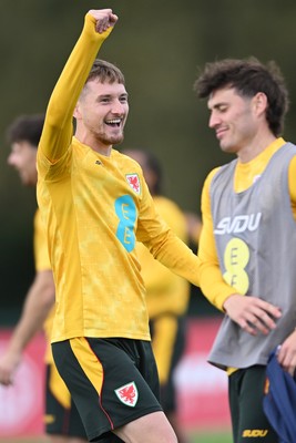 230926 - Wales Football Training - David Brooks during training ahead of their upcoming Nations League match against Portugal