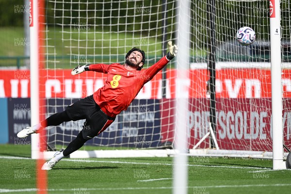 230926 - Wales Football Training - Tom King during training ahead of their upcoming Nations League match against Portugal