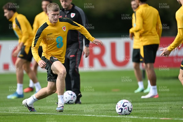 230926 - Wales Football Training - Jordan James during training ahead of their upcoming Nations League match against Portugal
