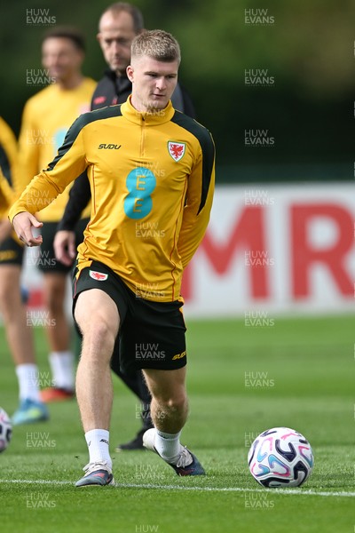 230926 - Wales Football Training - Jordan James during training ahead of their upcoming Nations League match against Portugal