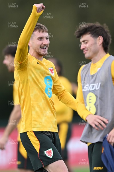 230926 - Wales Football Training - David Brooks during training ahead of their upcoming Nations League match against Portugal