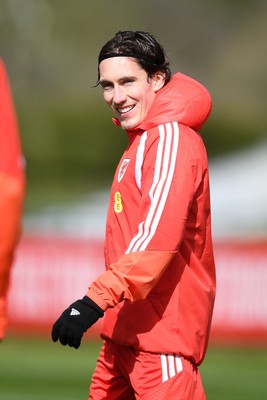 250326 - Wales Football Training - Harry Wilson of Wales during training ahead of their World Cup play-off match against Bosnia-Herzegovina