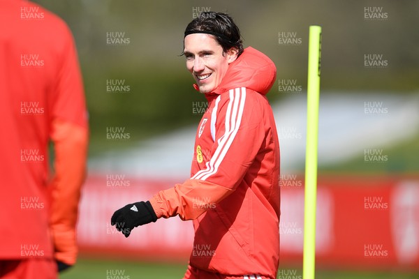250326 - Wales Football Training - Harry Wilson of Wales during training ahead of their World Cup play-off match against Bosnia-Herzegovina